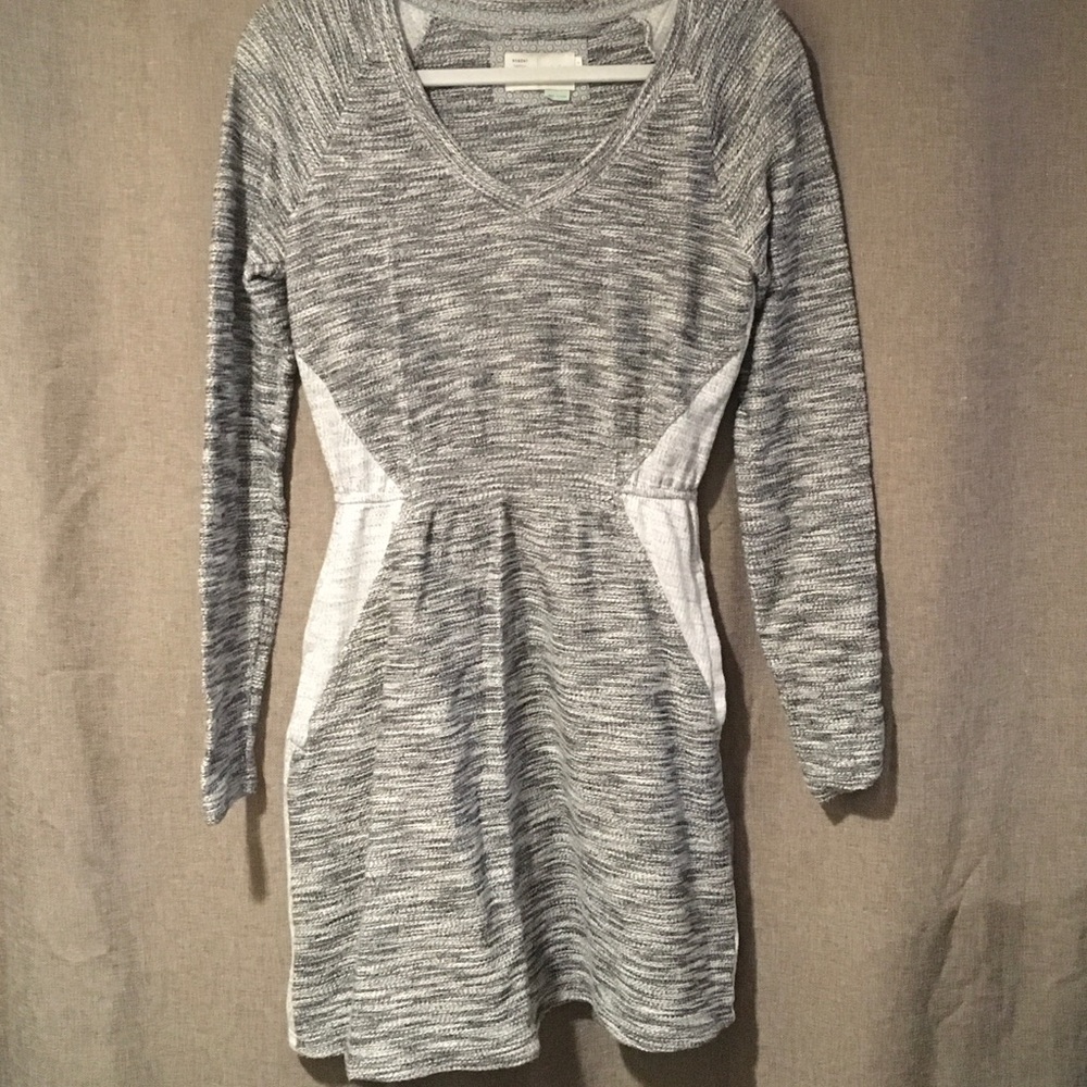 Saturday Sunday Anthropologie grey knit dress with pockets